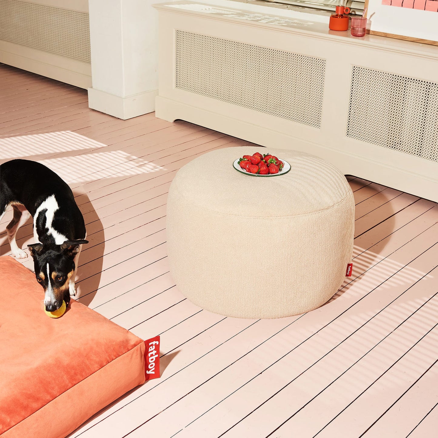 Pouf Ottman en sherpa