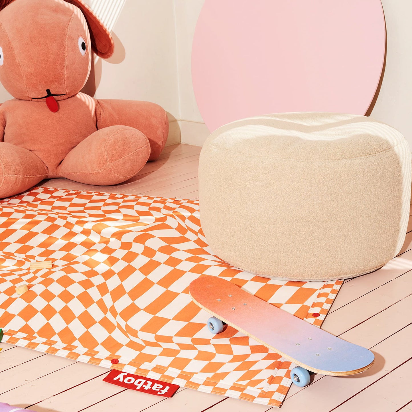 Pouf Ottman en sherpa