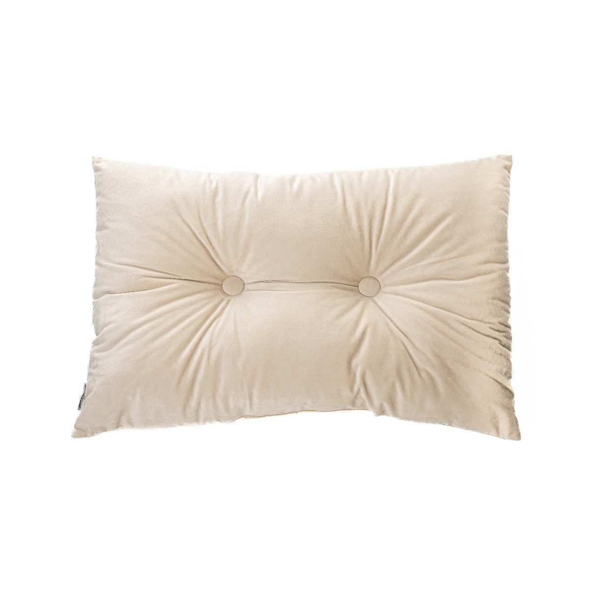 Coussin rectangulaire en velours crème Riad