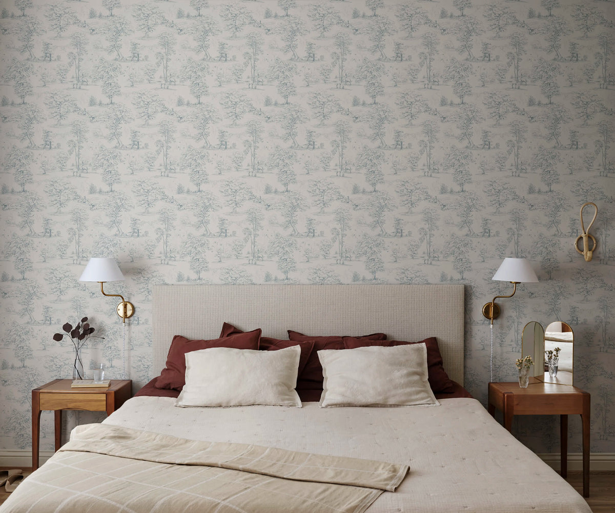 Papier peint Montfort  |  Indigo blue