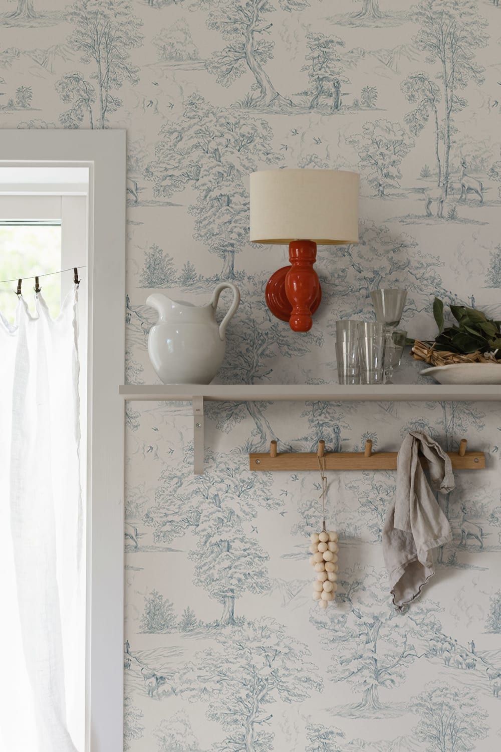 Papier peint Montfort  |  Indigo blue