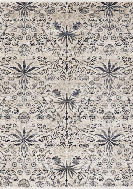 Tapis classique traditionnel crème
