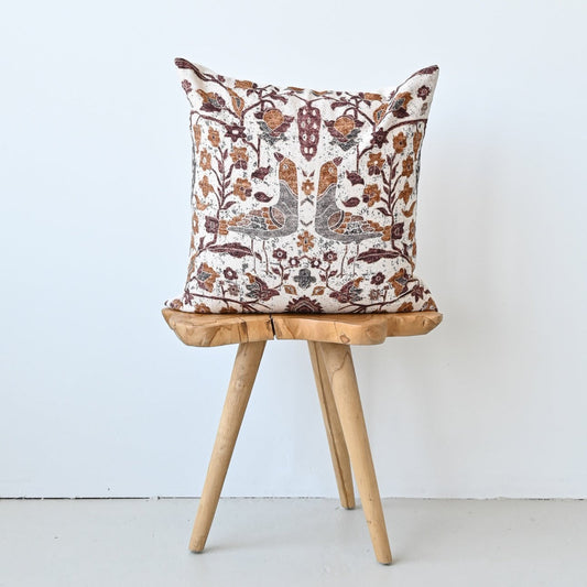 Housse de coussin Byrd Ivoire