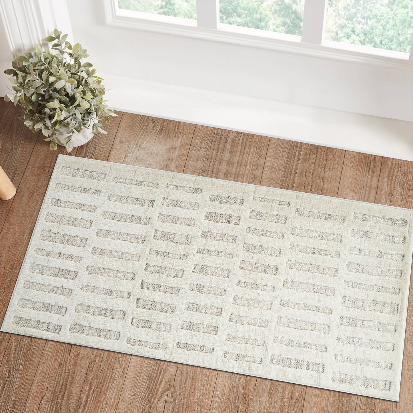 Tapis beige abstrait moderne  | Astra