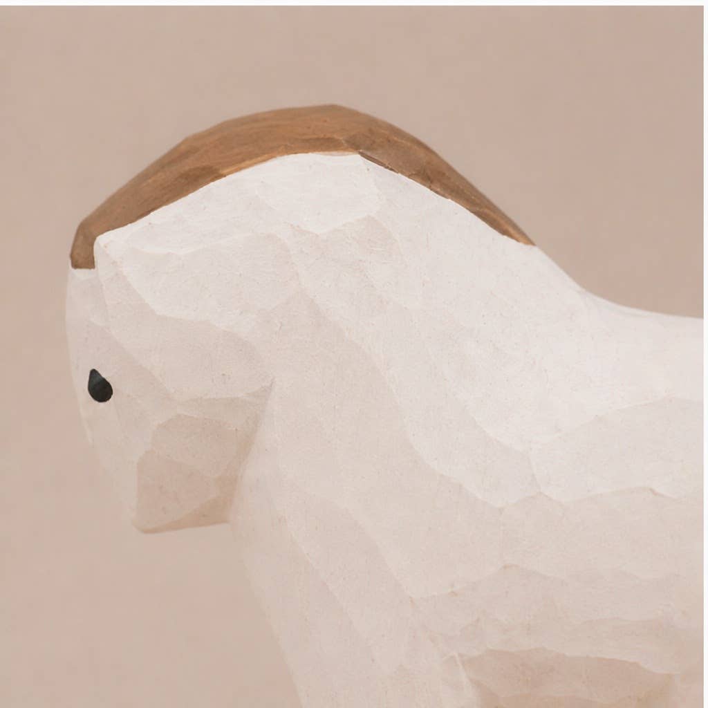 Figurine décorative de cheval | Sculptée à la main