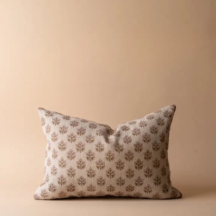 Housse de coussin SADIE en lin | Imprimée au bloc