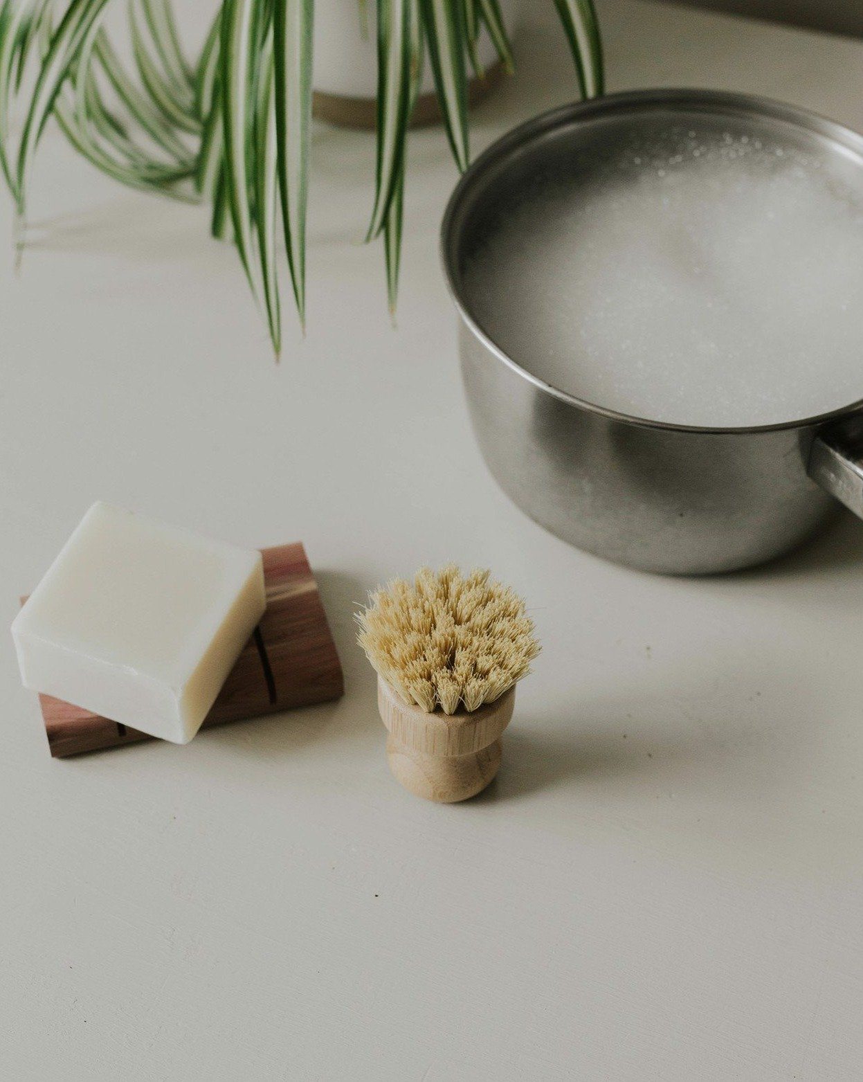 Brosse à pot en bambou