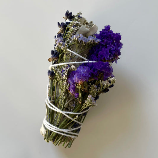 Bâton de sauge blanche | Caspia + statice