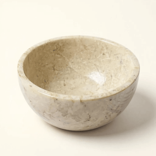 Marble bowl - Cream