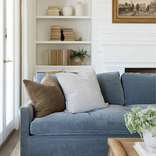 Housse de coussin Sofia | Ligné taupe