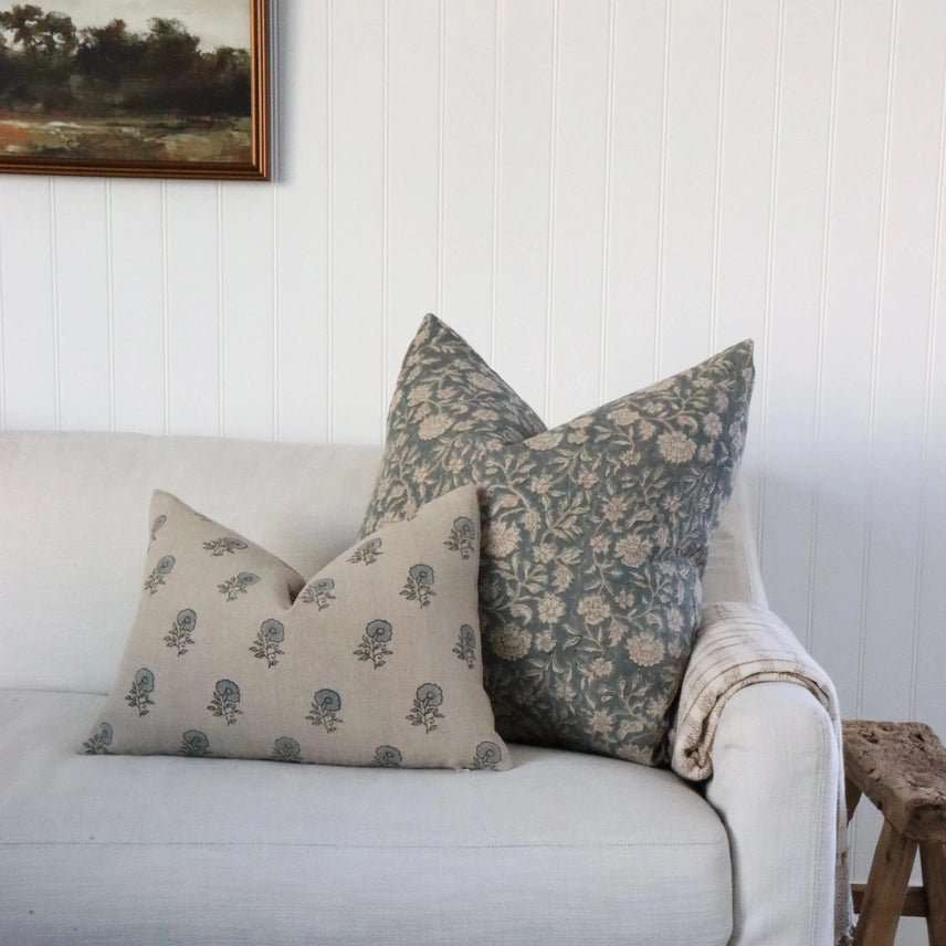 Housse de coussin florale Camille | Imprimé bloc floral