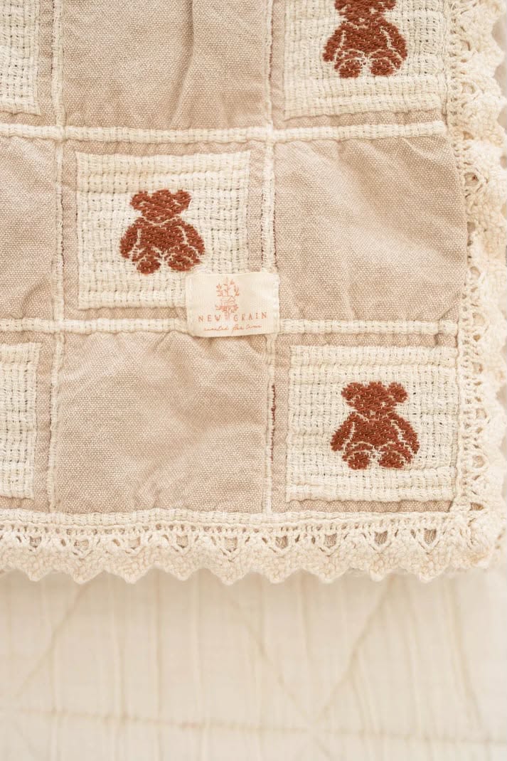 Bedspread - Bedspread | Coffee and mineral blue color
