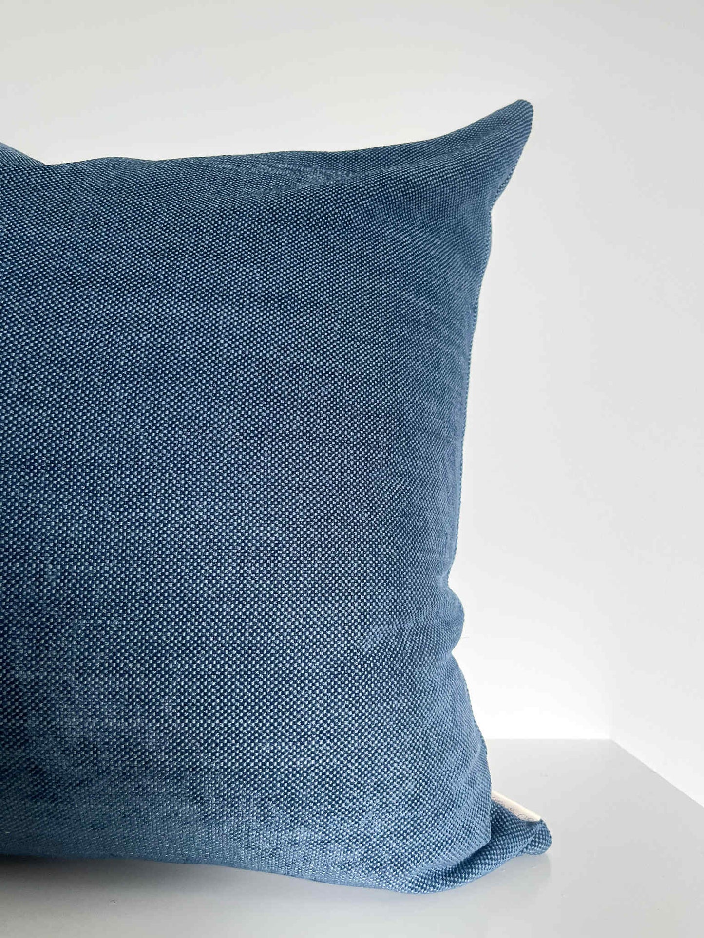 Housse de coussin Angie |  bleu texturé