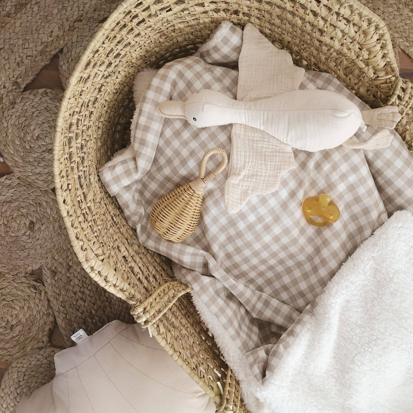 Couverture pour bébé | Vichy beige