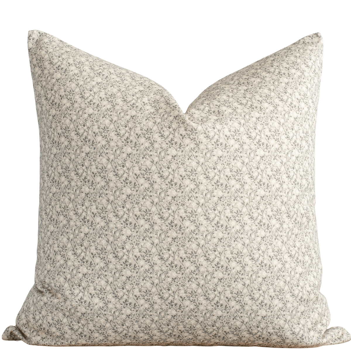 Housse de coussin Sylvie | Motif floral vert sauge