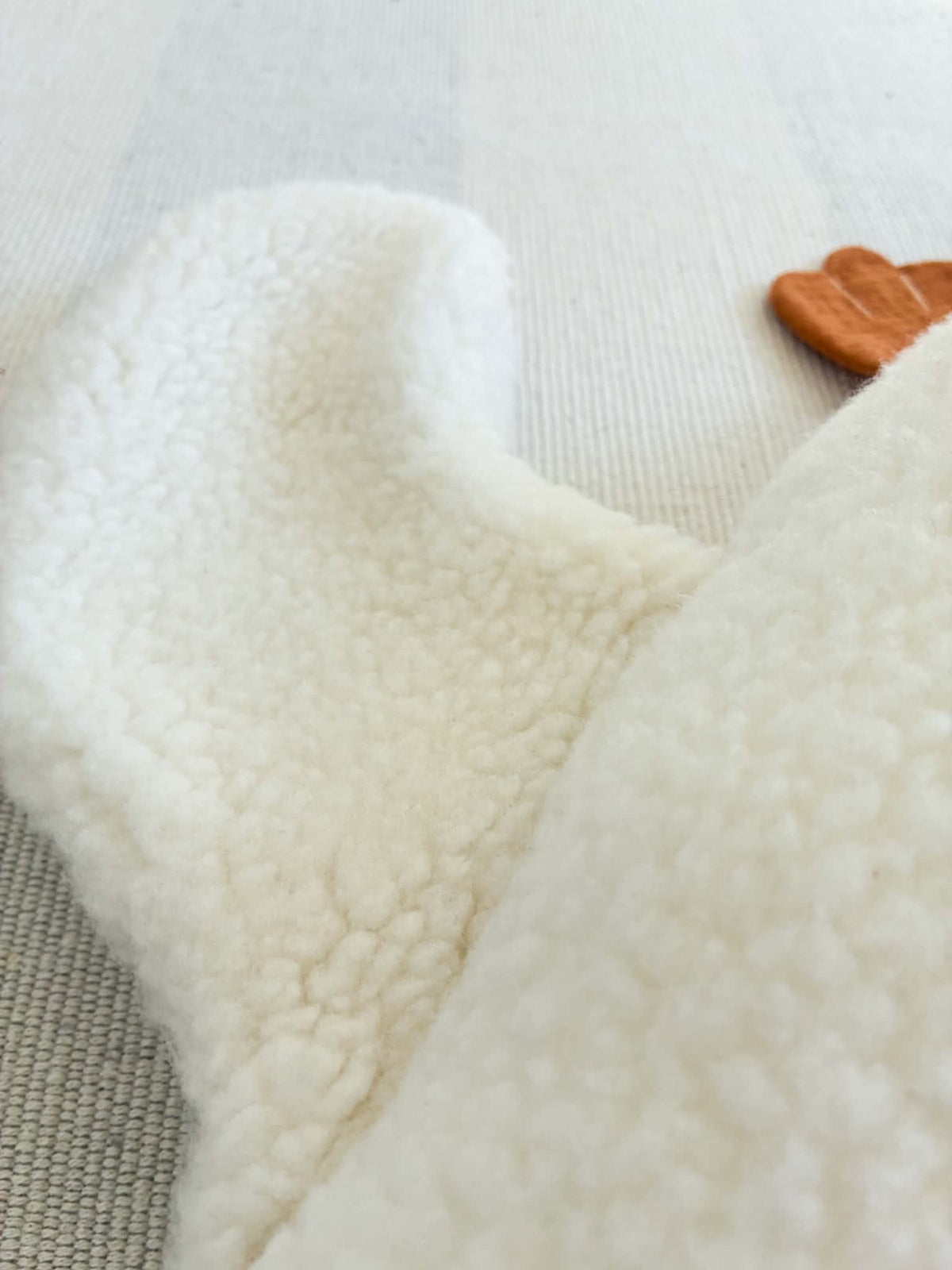 Peluche oie en sherpa douce