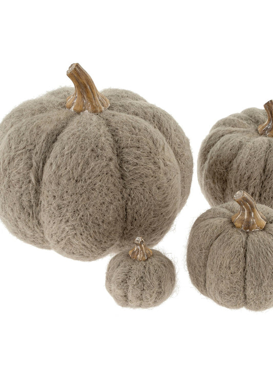 Citrouille en feutrine | Stone (gris)