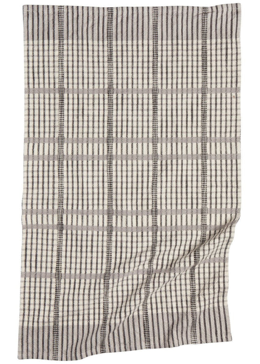 Serviettes de cuisine Finley | Lot de 2 couleur gris argenté