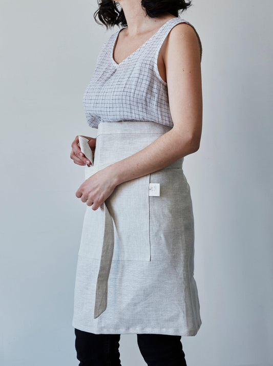 Tablier demi-lin | Avoine