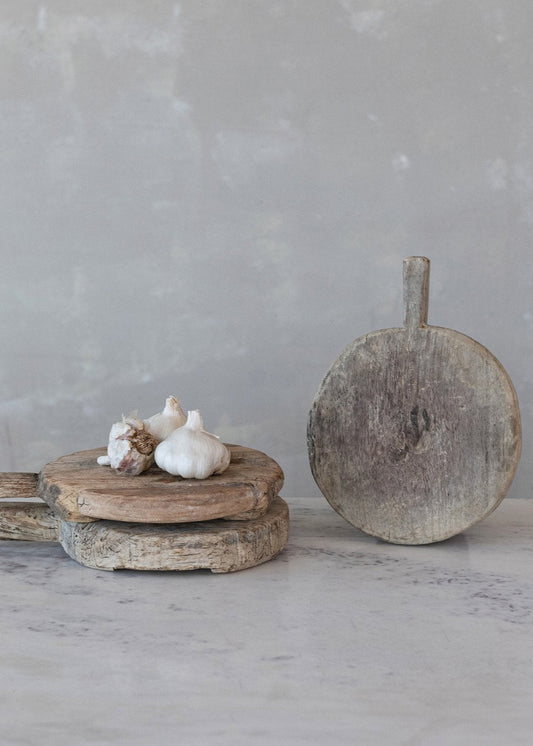 Planche en bois avec poignée - Objet vintage