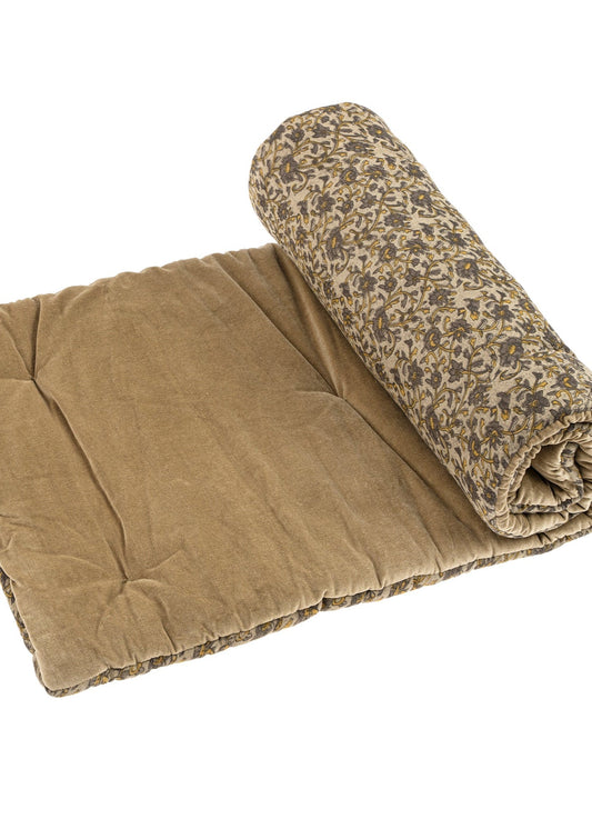 Matelas français en velours avec imprimé Lakshmi