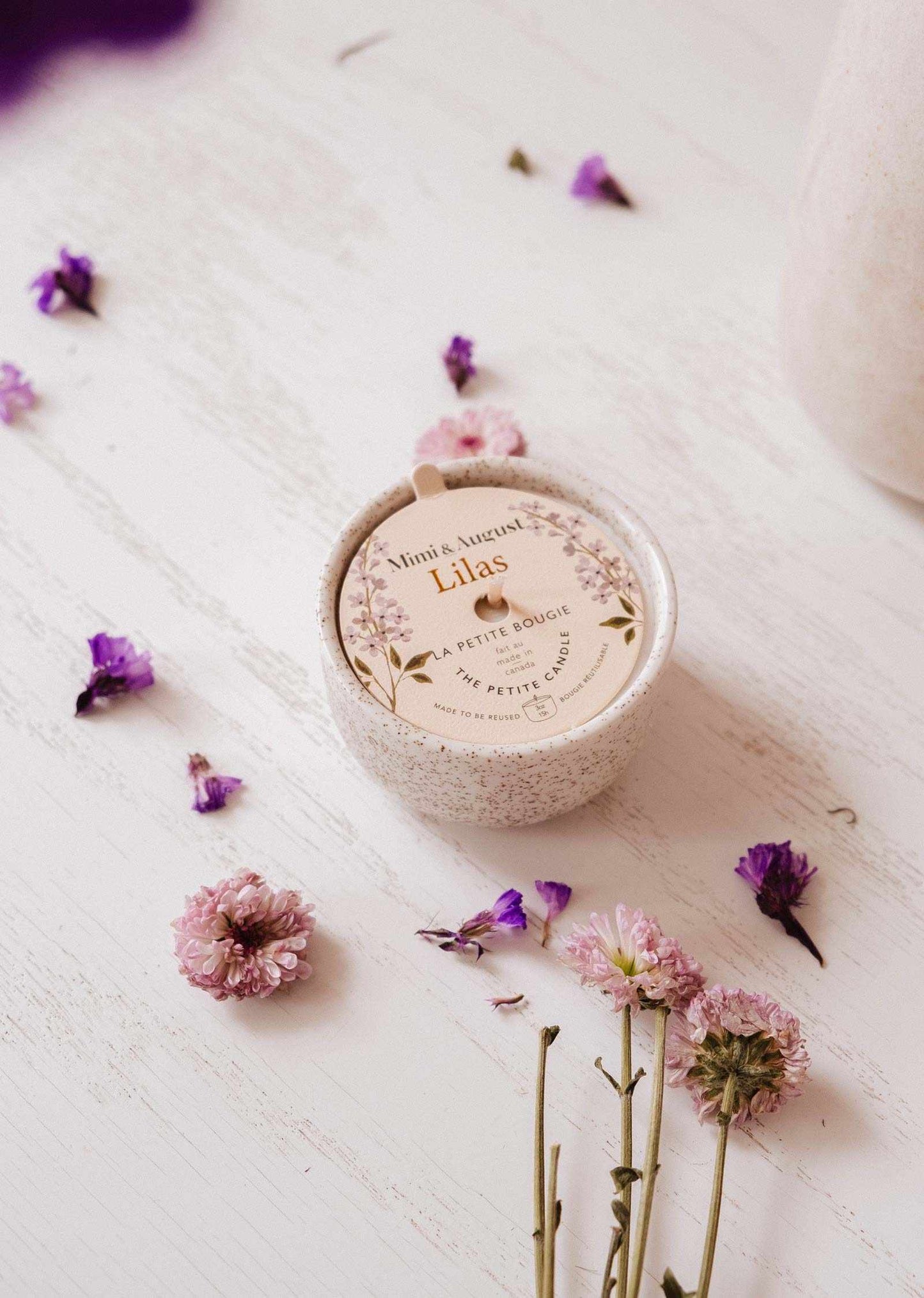 Lilas - Bougie réutilisable