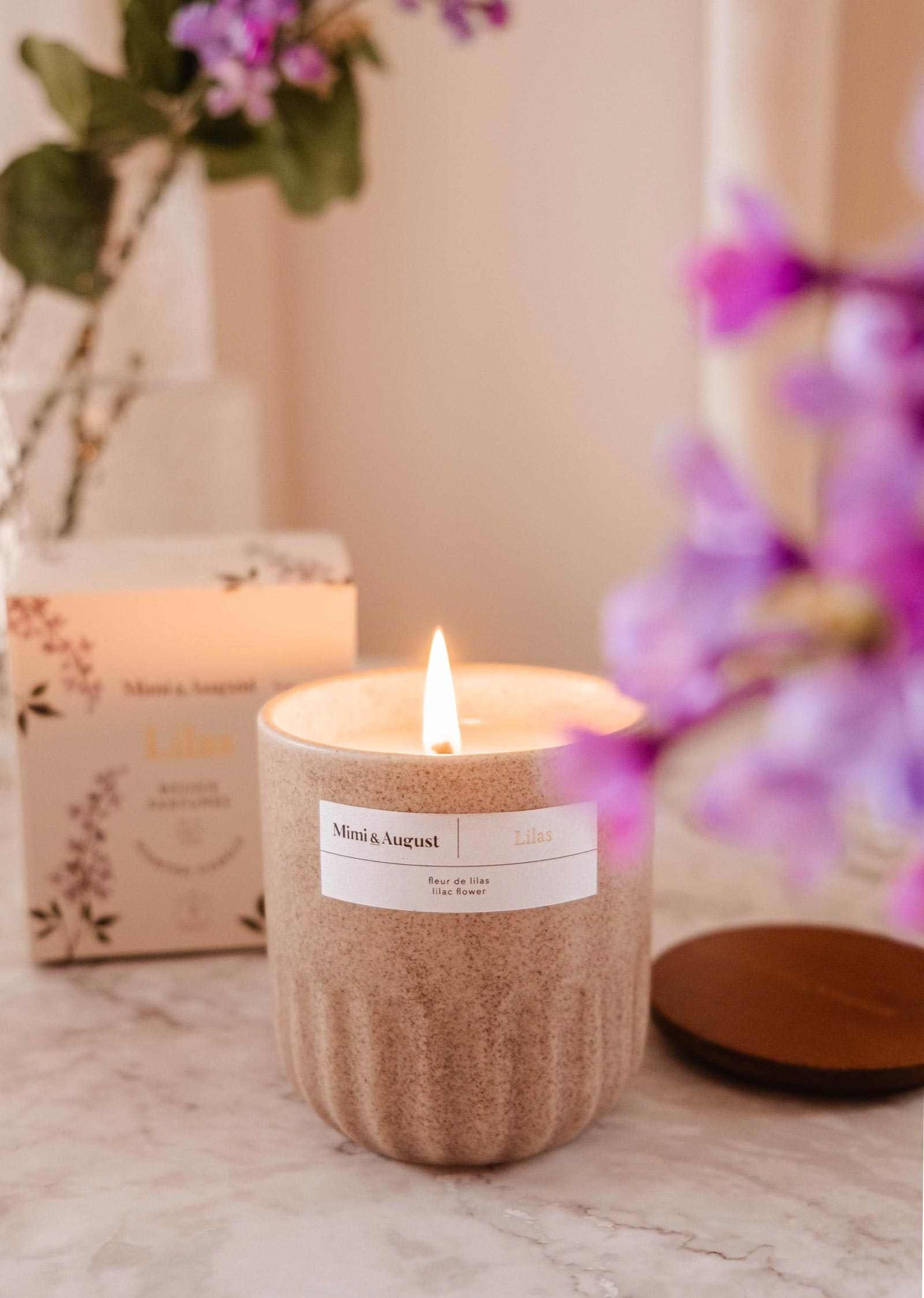 Lilas - Bougie réutilisable