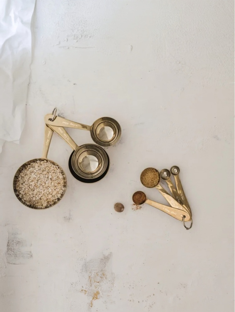 Set de 4 cuillères à mesurer | Doré