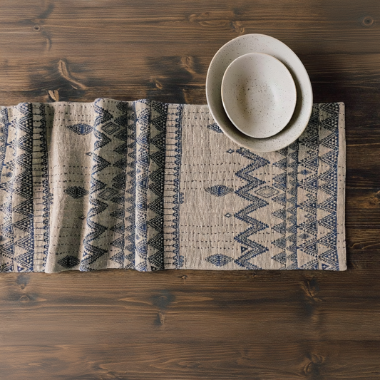 Chemin de table Indira | Bleu