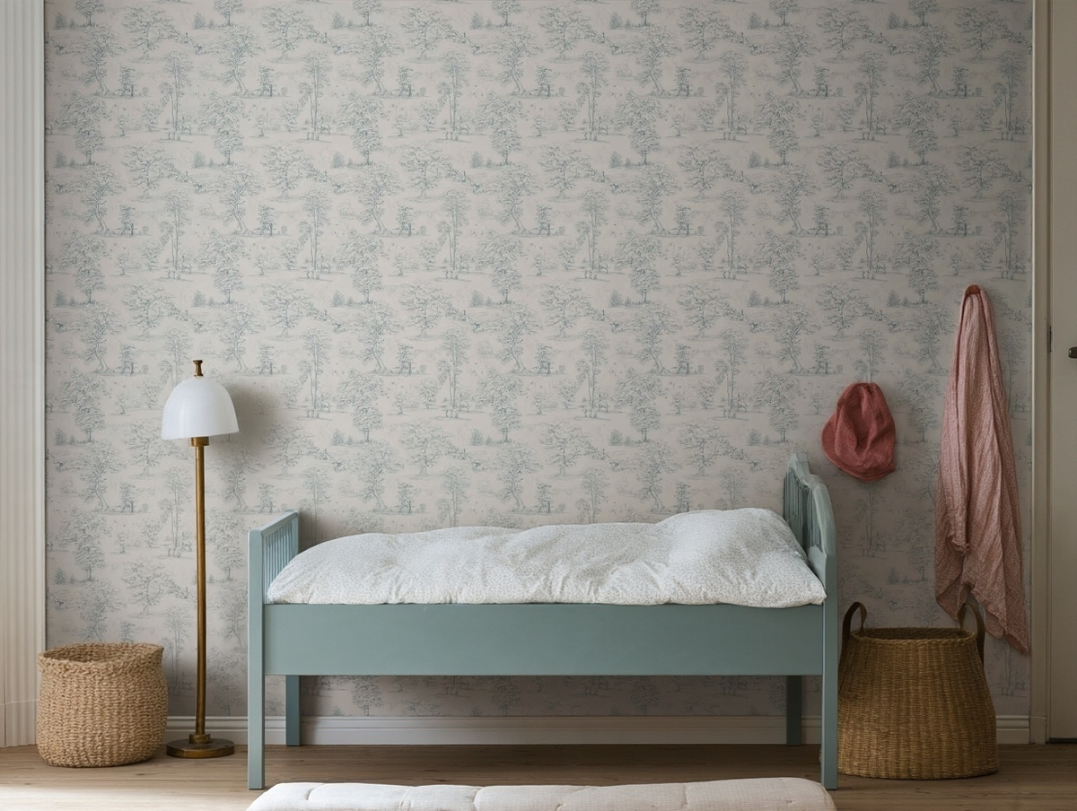 Papier peint Montfort  |  Indigo blue