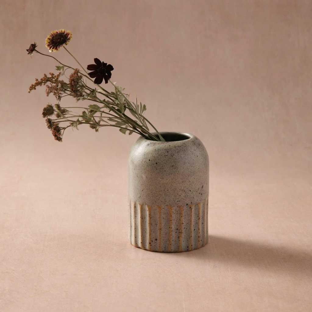 Vase cannelé en céramique | Argile
