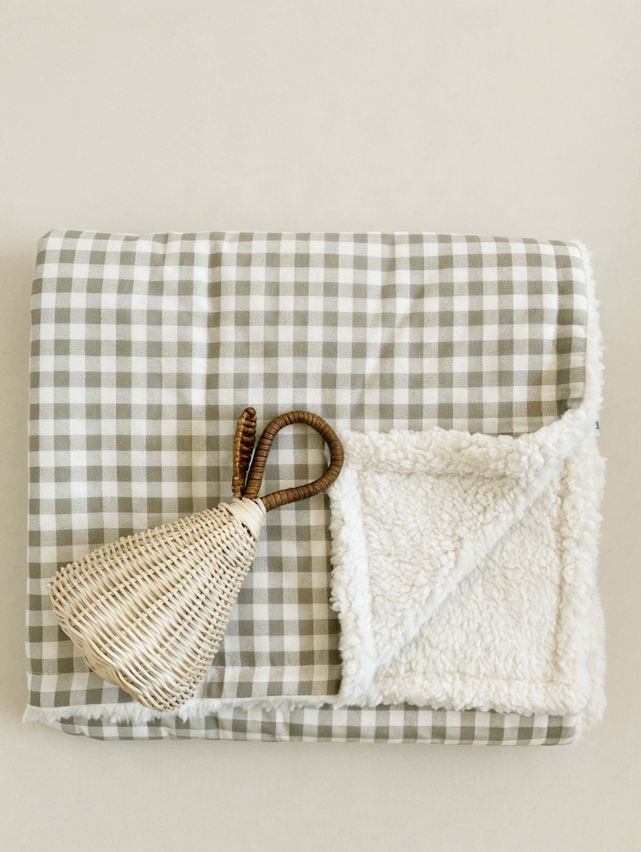 Couverture pour bébé | Vichy beige