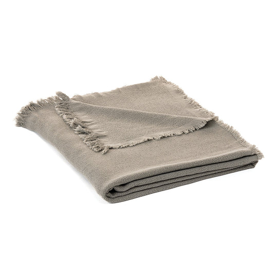 Jeté tissé gris Okou