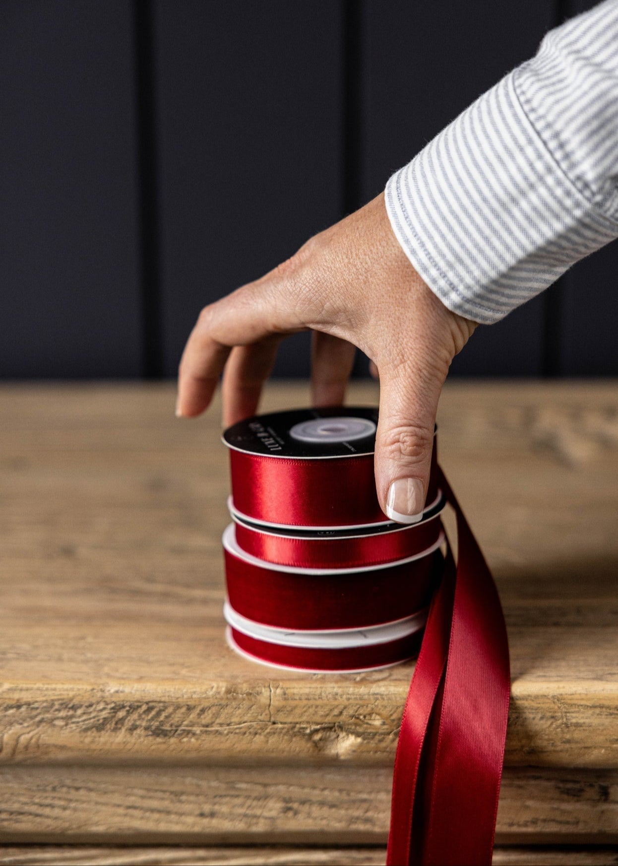 Ruban de velours rouge