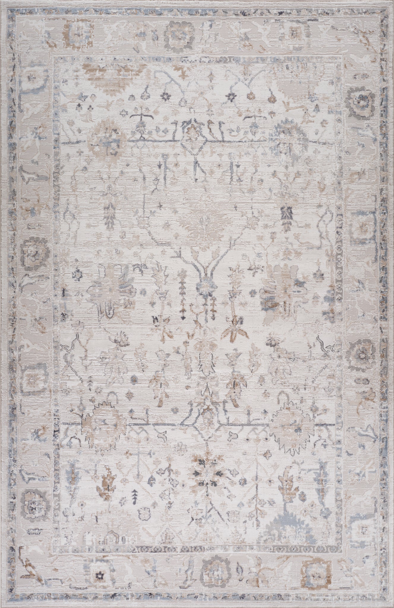 Tapis scandinave beige vieilli | Atlas