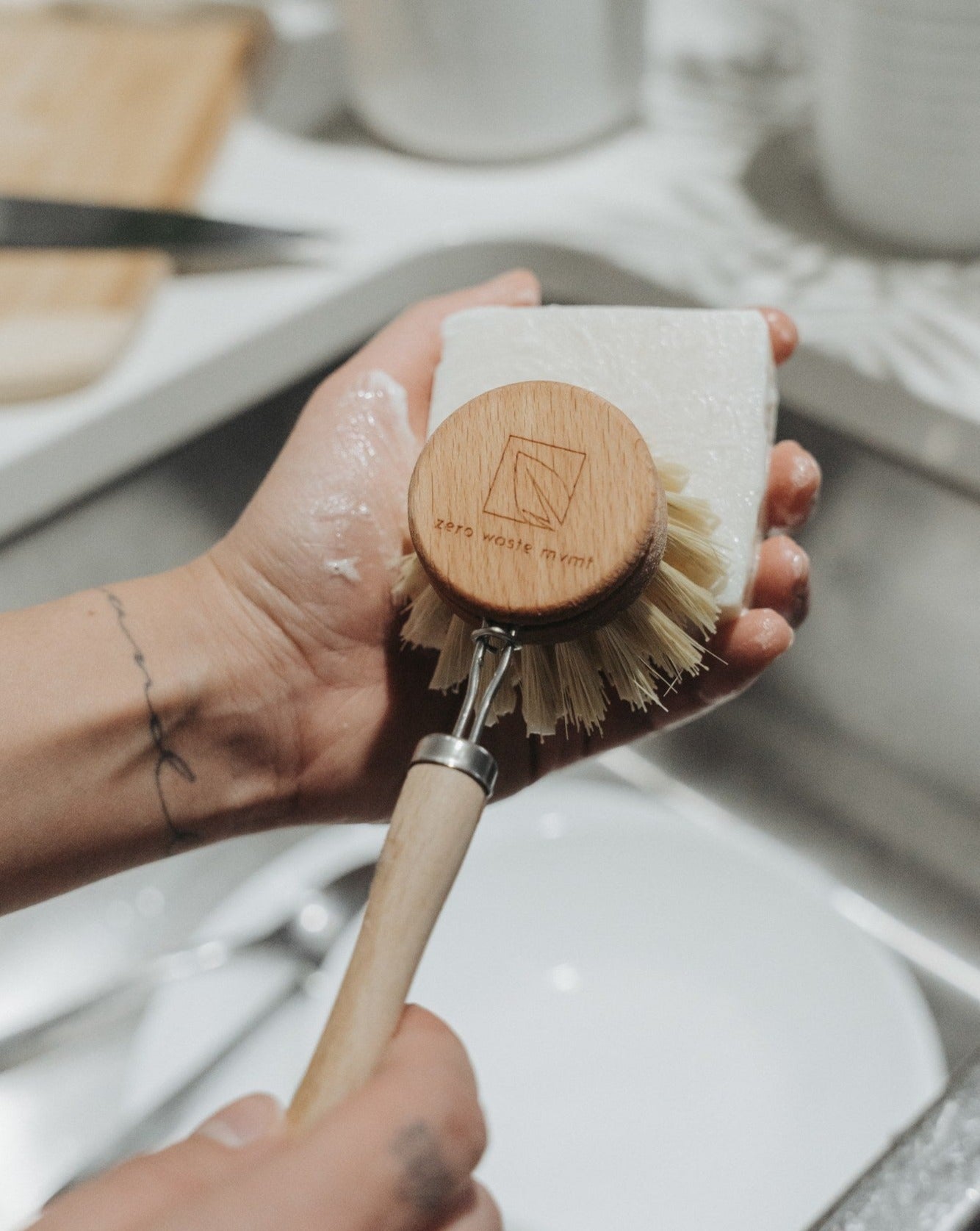 Savon à vaisselle solide | Bergamote + Citron vert