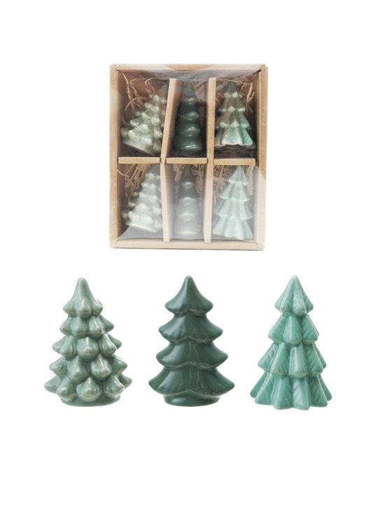 Arbres en grès | Lot de 6