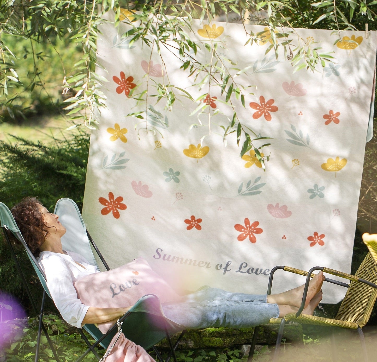 Couverture en coton Silvretta  Summer of love