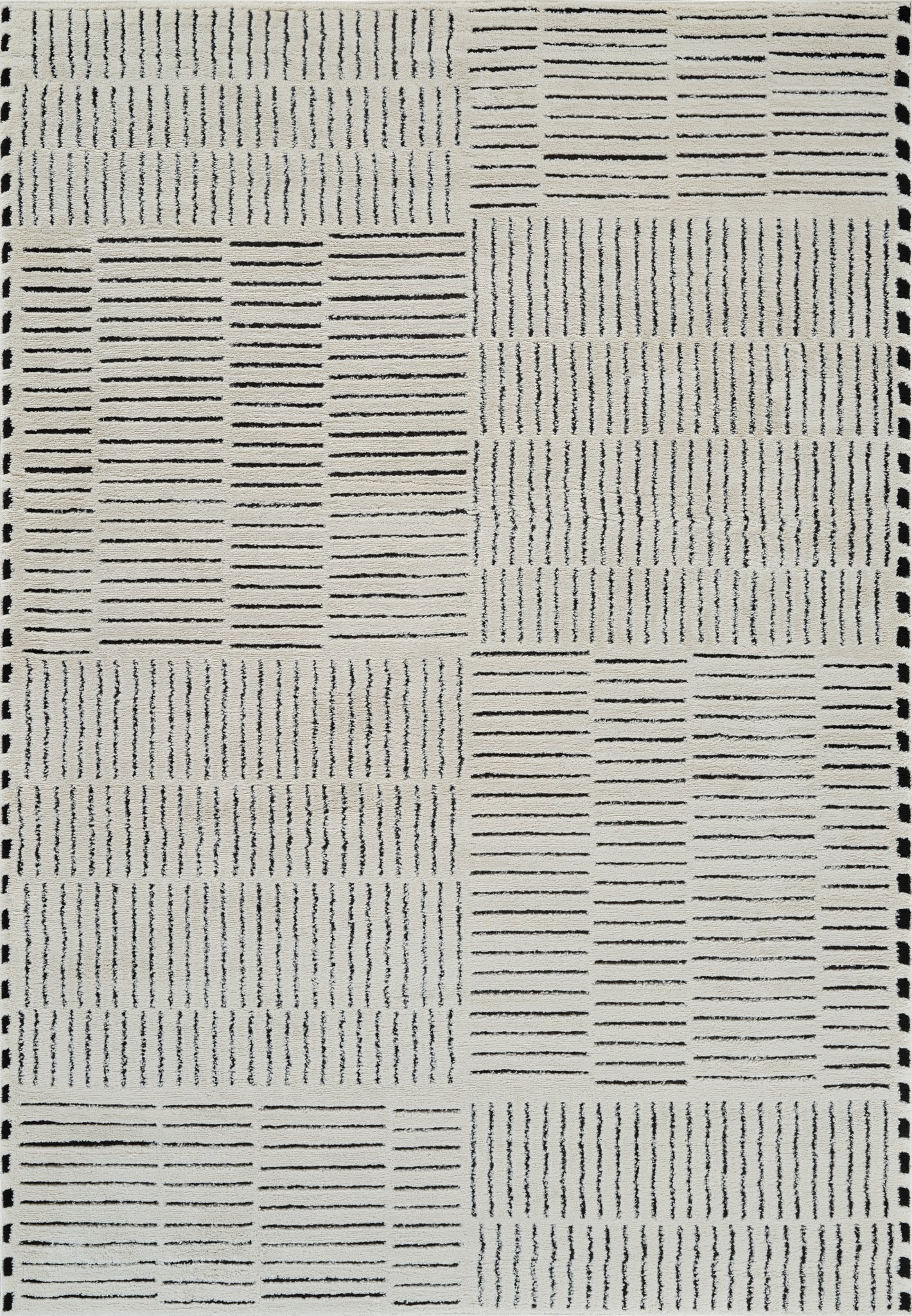Tapis Domus Abstract Moderne | Crème etnoir