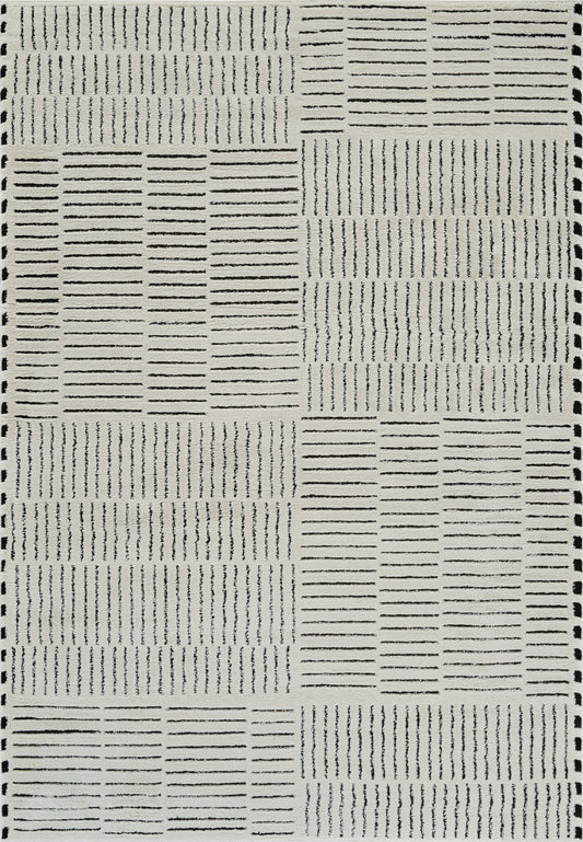 Tapis Domus Abstract Moderne | Crème etnoir