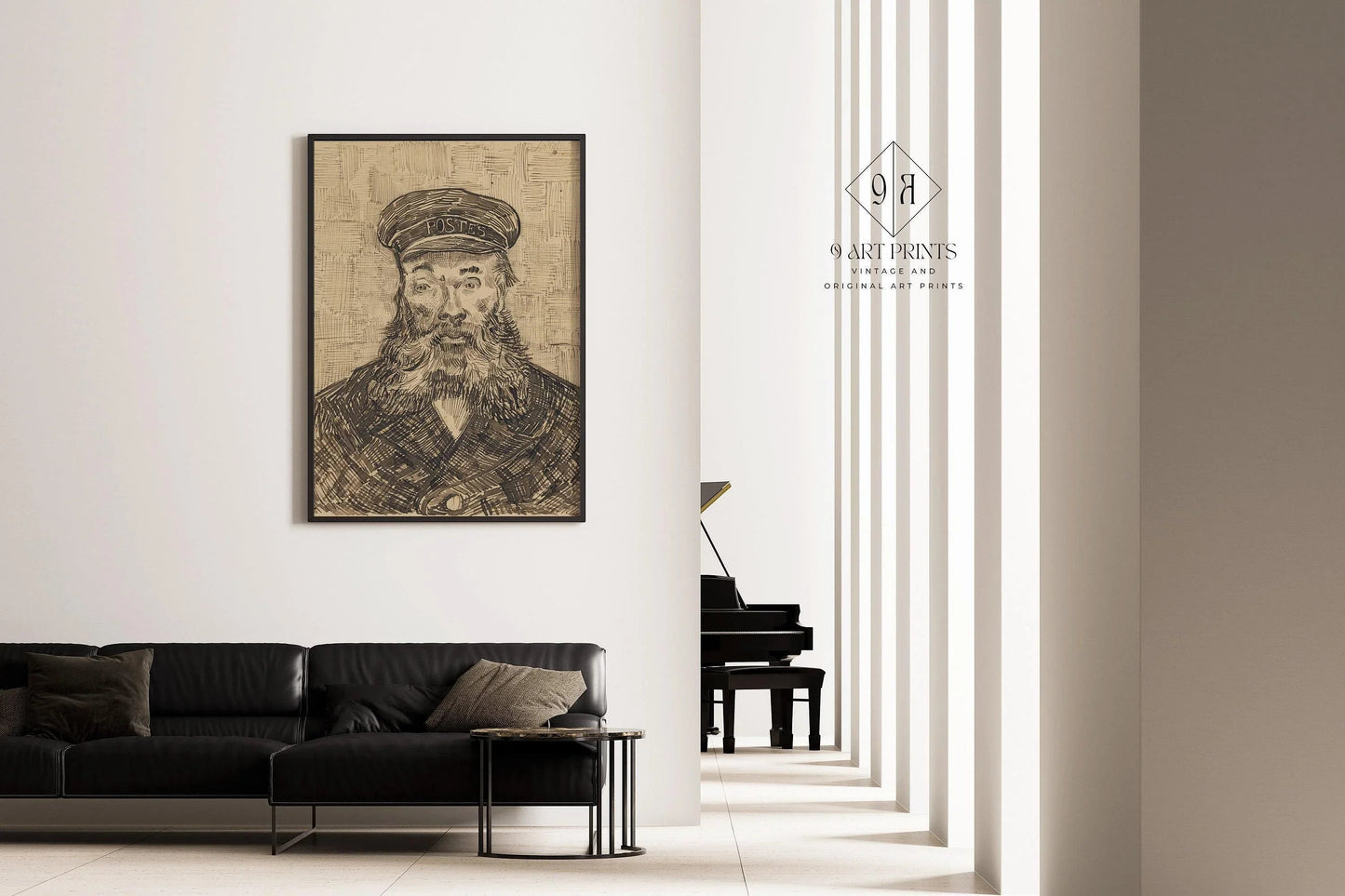 Estampe de Van Gogh « Le facteur »|  œuvre d'art impressionniste, impression giclée sur papier Hahnemühle