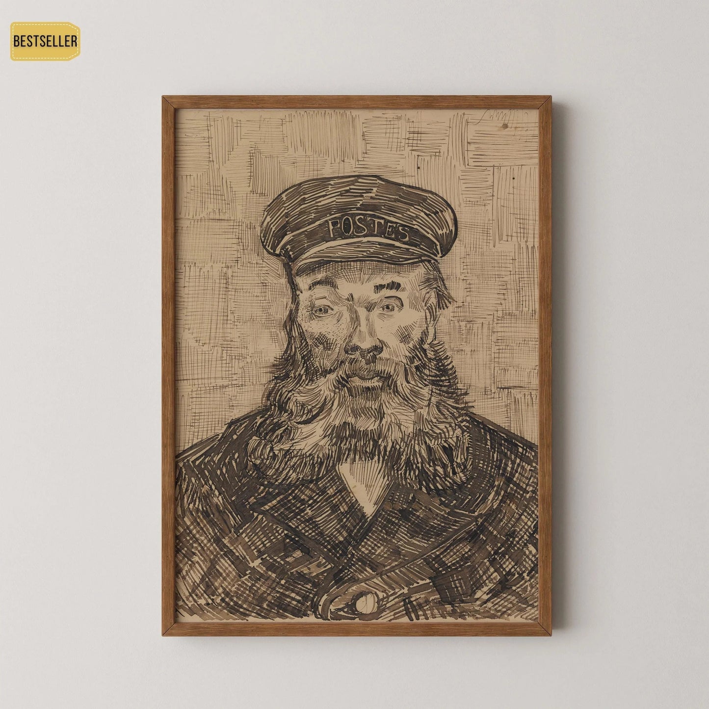 Estampe de Van Gogh « Le facteur »|  œuvre d'art impressionniste, impression giclée sur papier Hahnemühle