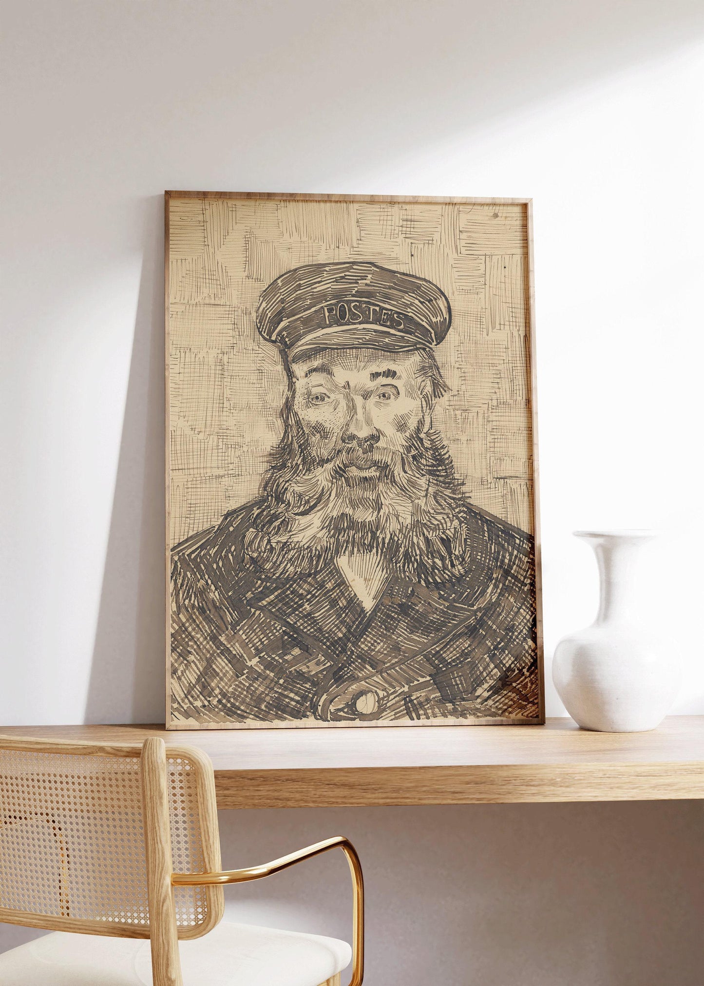 Estampe de Van Gogh « Le facteur »|  œuvre d'art impressionniste, impression giclée sur papier Hahnemühle