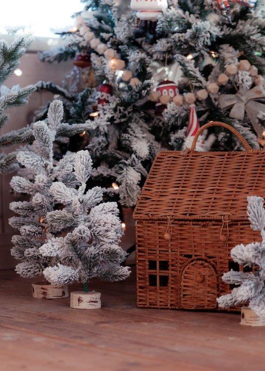 Panier tressé avec anse